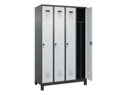 locker voor scheiding van kleding,HxBxD 1950x1200x500mm,4vak