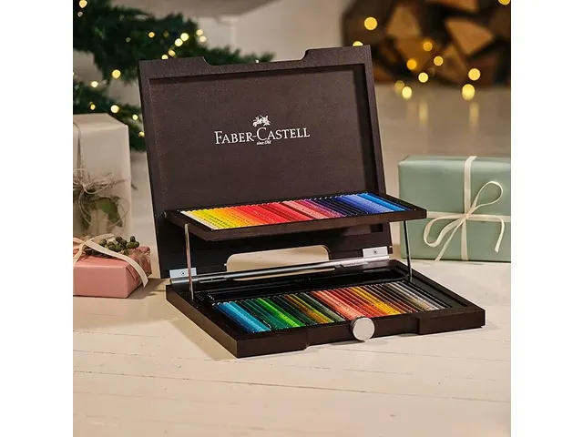 Kleurpotlood Faber Castell Polychromos houten koffer 72 stuks