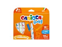 Viltstiften Carioca Baby set à 12 kleuren