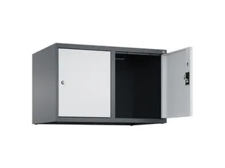 opzetkast,v. locker,2vak.,vak B 400mm,HxBxD 500x800x500mm,cilinderslot - 1