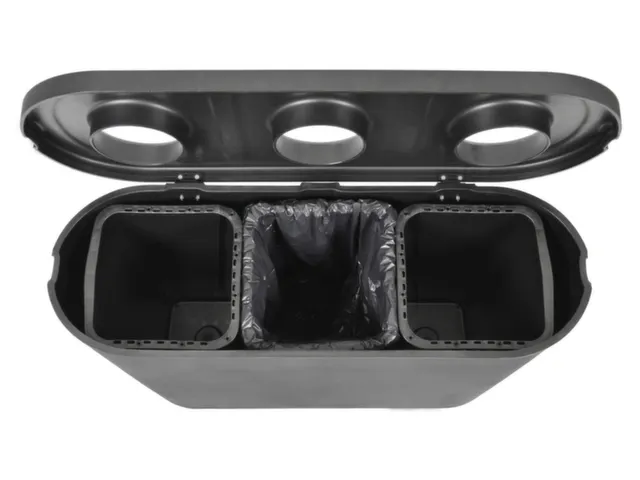 station de tri sélectif,3x45l,HxlxP 755x1100x385mm,3ouverture(s)