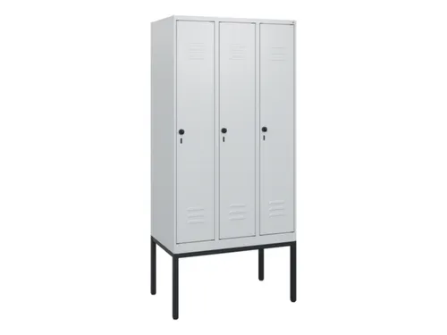 locker,HxBxD 1950x900x500mm,3vak,vak B 300mm,draaigrendel