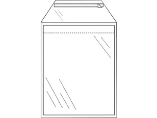 Envelop Cleverpack Akte B4 245x350mm Zelfklevend Transparant 50 Stuks - 1