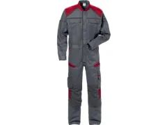 Fristads 8555 STFP coverall, grijs/rood, maat XL, per stuk