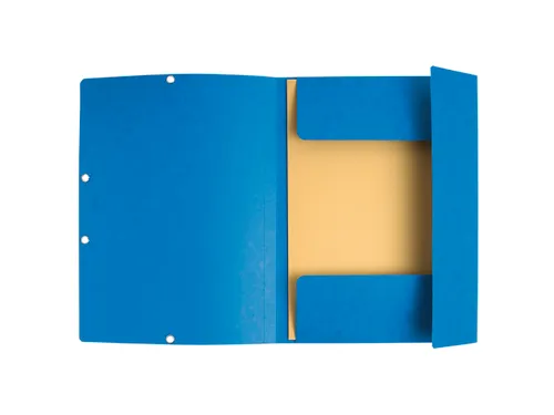 Elastomap Exacompta Clean'Safe 3-kleppen glanskarton blauw -