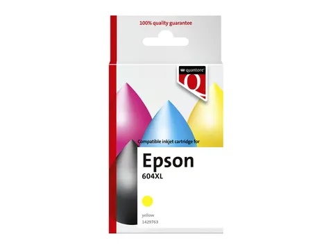 Inktcartridge Quantore alternatief tbv Epson 604XL T10H44 geel
