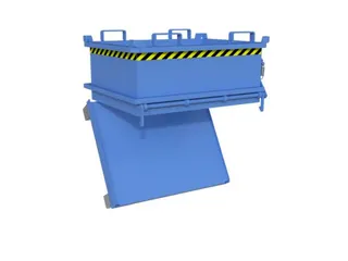 mini-bodemklepcontainer,HxLxB 625x800x1000mm,0,24m³,inrijbeugel,staal - 2