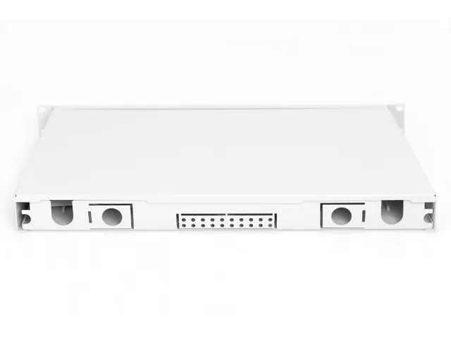 FO-lasbox 1U uitgerust,6x SC DX OS2 incl. lascassette gekleurde pigtai