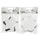 Canvas Nassau fine art ster en bloem 7,5cm magnetisch 4 stuks