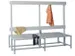 banc double,HxLxP 1600x2000x770mm,piètement RAL5012