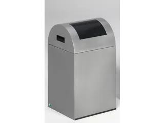 Afvalverzamelaar Zelfblussend 43 Liter 660X320X320Mm Klemring Grijs - 1