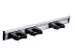 Rail mural Toolflex 50cm avec 3 pinces ø 20/30 mm