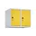 opzetkast,v. locker,2vak.,vak B 300mm,HxBxD 500x600x500mm,draaigrendel