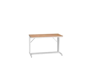 werkbank,HxBxD 930x1500x800mm,multiplexblad,C-voet,RAL7035 - 1