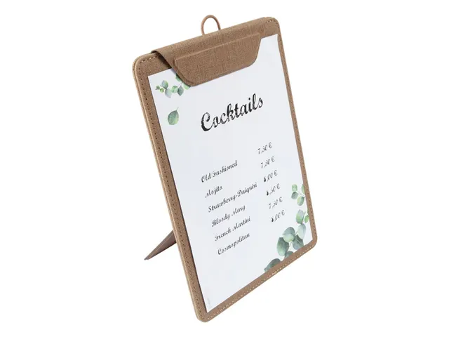 Menukaart klembord Sigel A5 beige