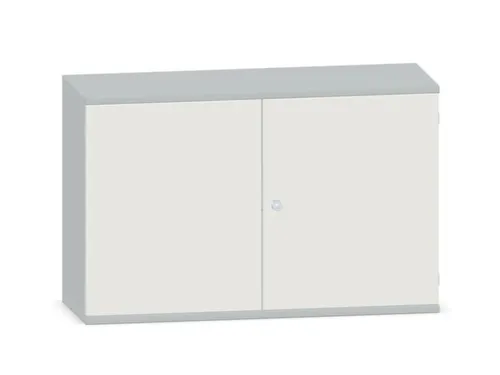 kantoorkast,HxBxD 770x1200x430mm,decor romp lichtgrijs,decor front wit