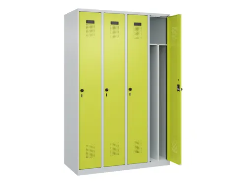 locker voor scheiding van kleding,HxBxD 1850x1200x500mm,4vak