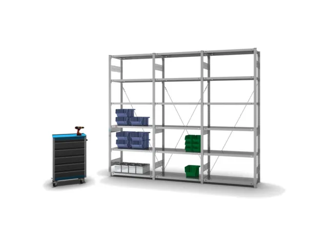 rayonnage modulaire,rayonnage départ,HxlxP 2500x1060x435mm