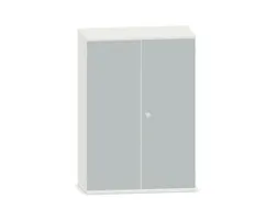 kantoorkast,HxBxD 1150x800x430mm,decor romp wit,decor front lichtgrijs