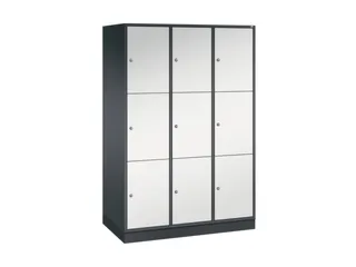 grootvolume-lockersysteem,RAL 7021/RAL 7035,HxBxD 1950x1220x600mm - 2
