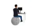 Ergoball ergonomische zitbal grijs Ø 65 cm.