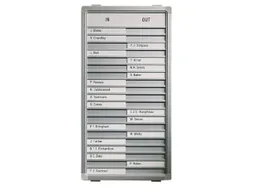 Infobord Lega Aan/afwezig 77x28cm 30 namen