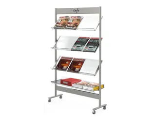 Folderrek Voor 12x Din A4 4 Acrylglas Houders 1600x710x350 - 4