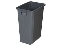 afvalverzamelaar,60l,HxBxD 580x320x460mm,romp PP grijs,gesloten