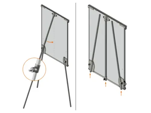 Flipover Nobo Premium Plus staal driepootstatief