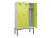 locker voor scheiding van kleding,HxBxD 2120x1200x500mm,3vak