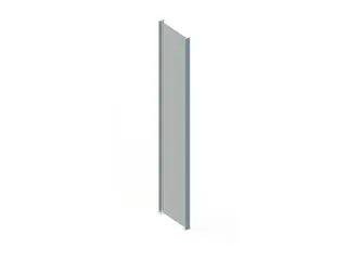 zijwand,v. inhaakstelling,HxD 2000x600mm,verzinkt,massief plaatstaal - 1