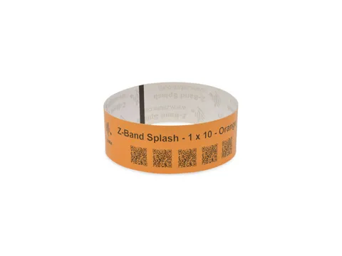 Zebra Z-Band Splash 10012718-6 oranje 25x254mm 4 x 350 stuks