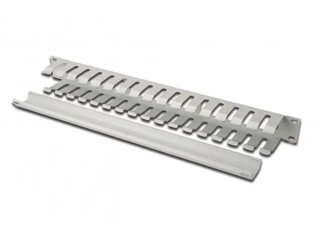 1U Kabelbeheerpaneel Met Afneembaar Achterpaneel 44x483x68mm Grijs