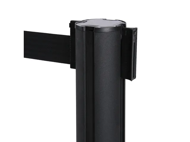 Afzetpaal Flexi Zwart met 2.7 meter trekband Zwart
