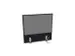 panneau de rehausse,p. table de bureau,CC-noir,BN8078-gris