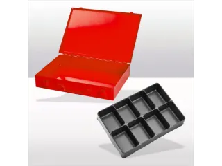 assortimentskoffer,HxBxD 50x335x240mm,8vakken - 1