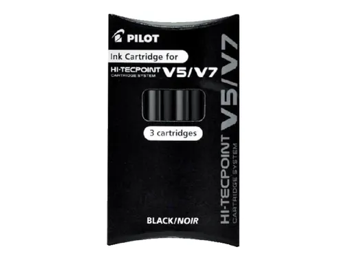Inktpatroon Pilot rollerpen Hi-Tecpoint V5 en V7 Zwart