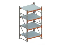 Breedvakstelling Basisveld 2700x1470x1100mm 4 Stalen Legborden 1300kg