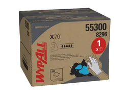 Poetsdoek WypAll X70 PowerClean 42,6x28,2cm 200vel draagdoos wit 8296