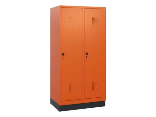 schoollocker,HxBxD 1630x800x500mm,2vak,vak B 400mm,draaigrendel,sokkel