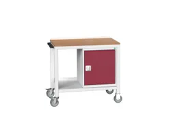werkbank,verrijdbaar,HxBxD 930x1000x600mm,multiplexblad