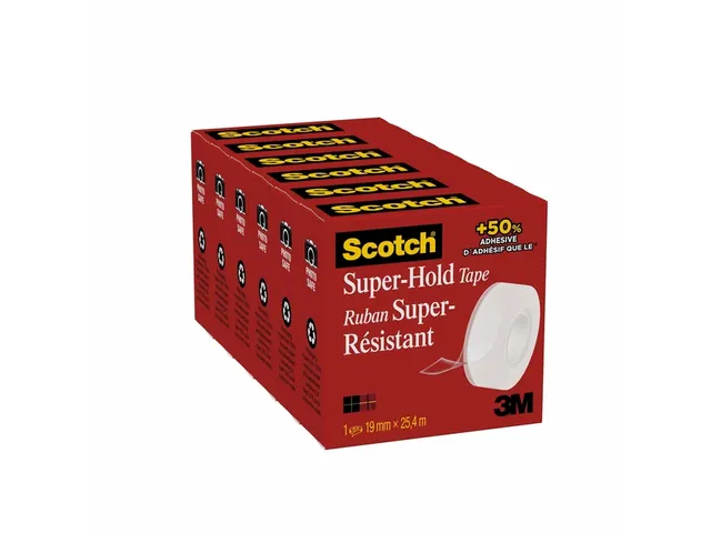 Plakband Scotch 700 Super Hold 19mmx25.4m transparant