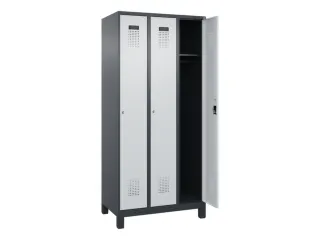 locker,HxBxD 1950x900x500mm,3vak,vak B 300mm,cil.-slot,voeten - 2