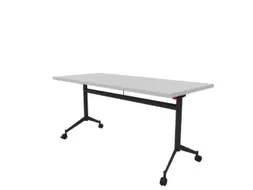 klaptafel,HxBxD 750x1600x700mm,hoekig,T-voet donkergrijs,ovale buis