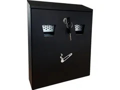 Asbak BRASQ wand 32x26cm zwart