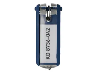 Sleutellabel Durable 1957 met ring blauw - 1