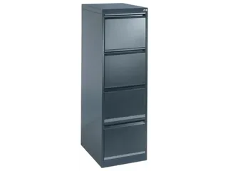 fichekast,HxBxD 1357x433x590mm,1baan,romp RAL7021,front RAL7021 - 1