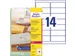 Etiket Avery L7563 99.1x38.1mm Transparant 350 Stuks