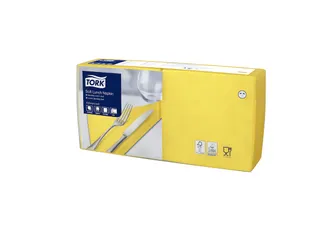 Tork 477862 Soft Lunchservet Advanced Geel 33x33cm - 1