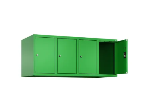 opzetkast,v. locker,4vak.,vak B 300mm,HxBxD 500x1200x500mm